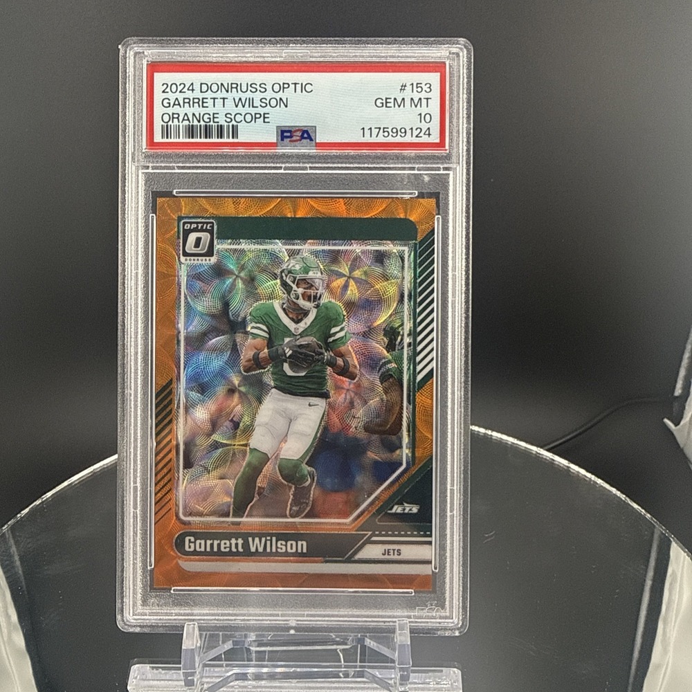 2022 Prizm Garrett Wilson Orange Scope /79 PSA 10